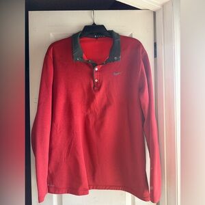 Nike Men's Red Long Sleeve Shirt *Tiger Woods Edition*